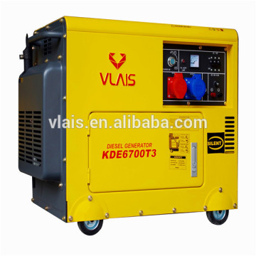 Stock fast shipment silent good quality diesel generator 5kw for wholesale price